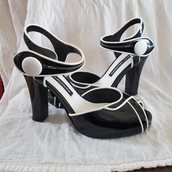 Chinese Laundry Black and White Heels - Picture 2 of 8